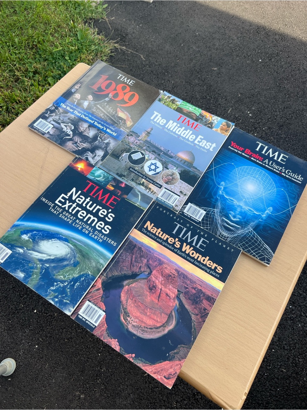 Lot of 5 TIME Magazine Special Editions & Books Nature Brain 1989 Middle East